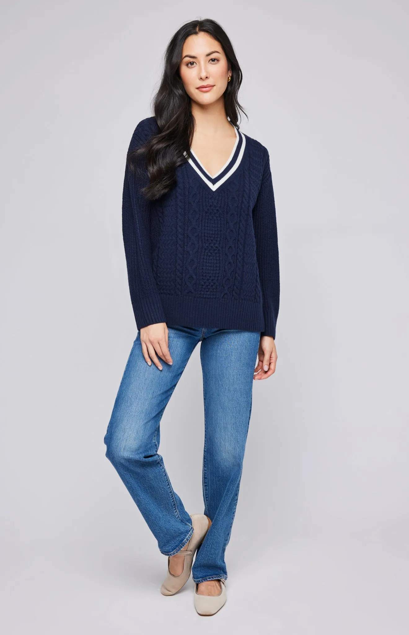 Kyla V-Neck Sweater sold by Gentle Fawn product image thumbnail 3