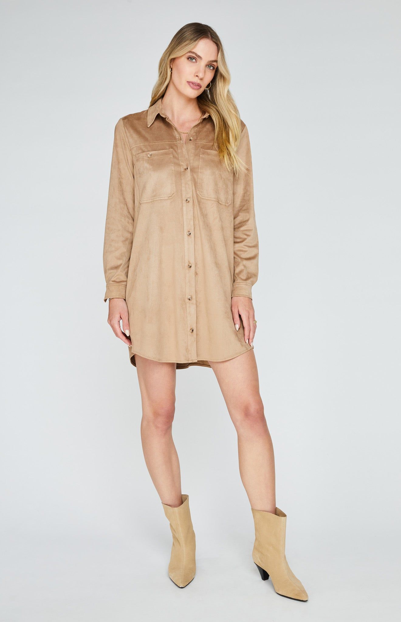 Holly Shirt Dress sold by Gentle Fawn