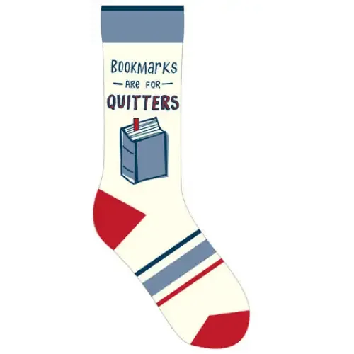 Bookmarks Are for Quitters Socks Prepack sold by Gibbs Smith