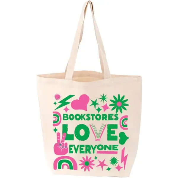 Bookstores Love Everyone Tote sold by Gibbs Smith