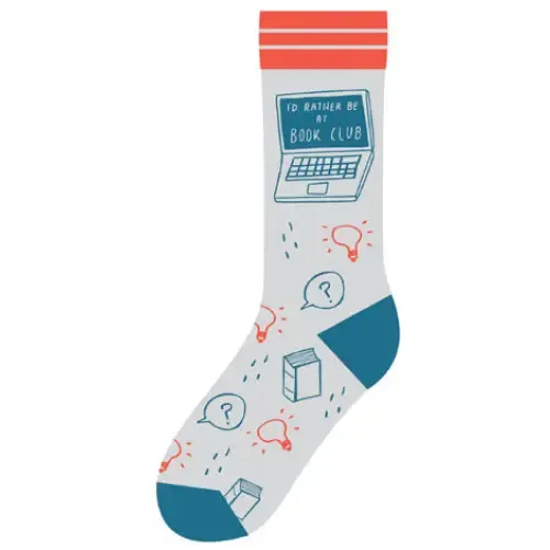 I'd Rather Be at Book Club Socks Prepack sold by Gibbs Smith