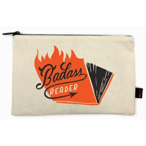 Badass Reader Pencil Pouch sold by Gibbs Smith