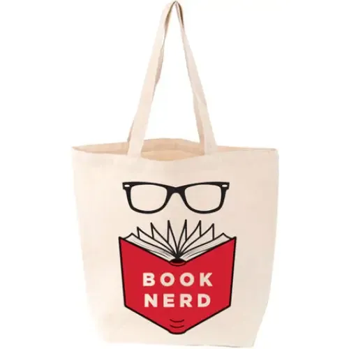 Book Nerd Tote sold by Gibbs Smith