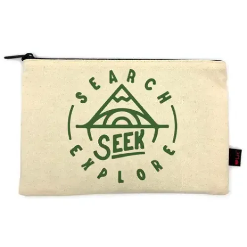Search, Seek, Explore Pencil Pouch sold by Gibbs Smith