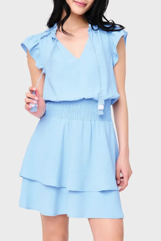 Isla Smocked Waist Flutter Day Dress made by Gibsonlook