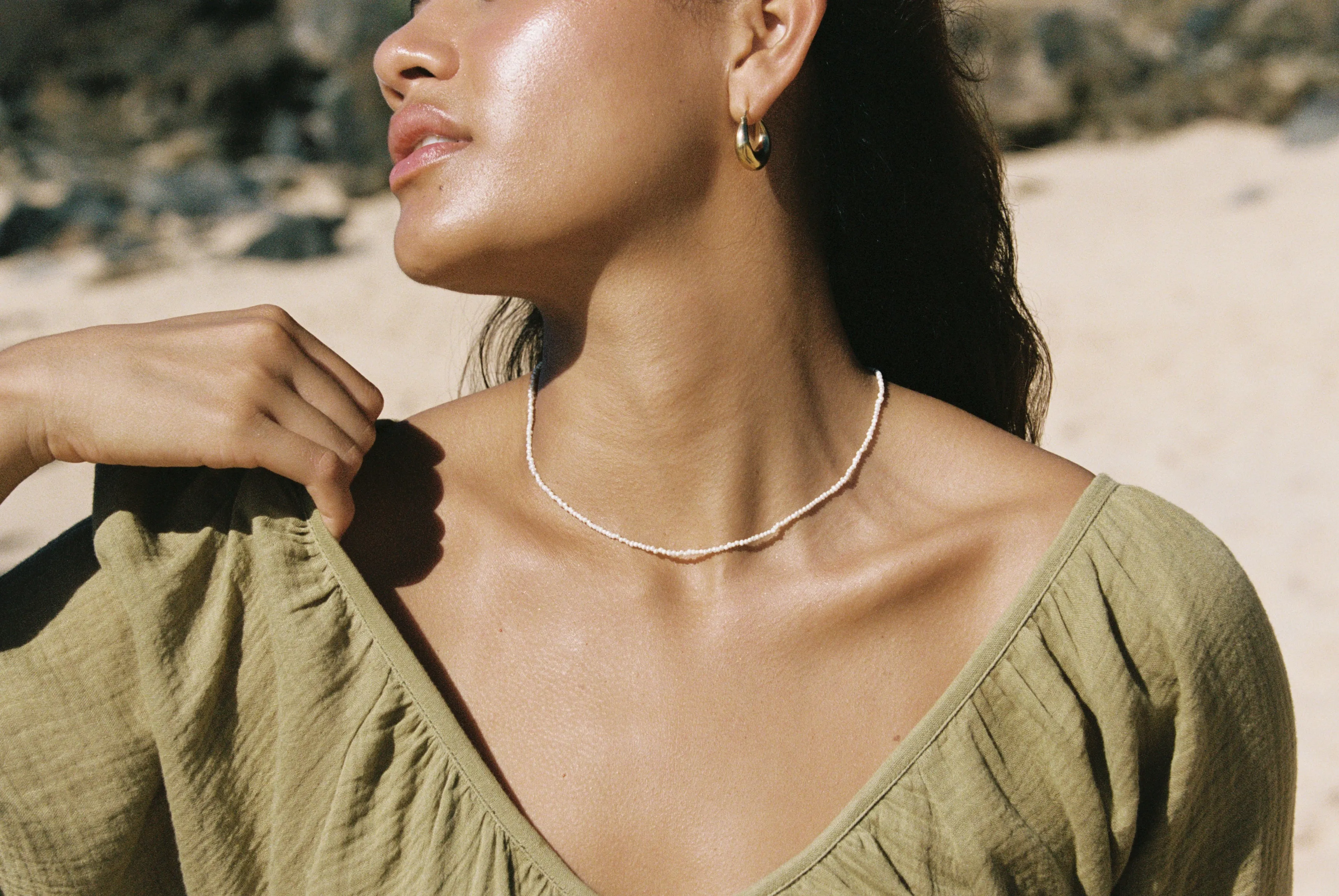 PETITE PEARL CHOKER sold by Gillia product image thumbnail 2