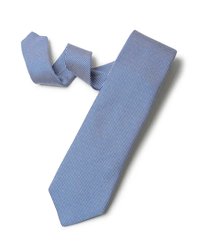 Navy Contrast Weave Tie sold by Gitman Brothers