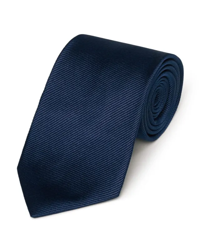 Woven Twill Tie Navy sold by Gitman Brothers