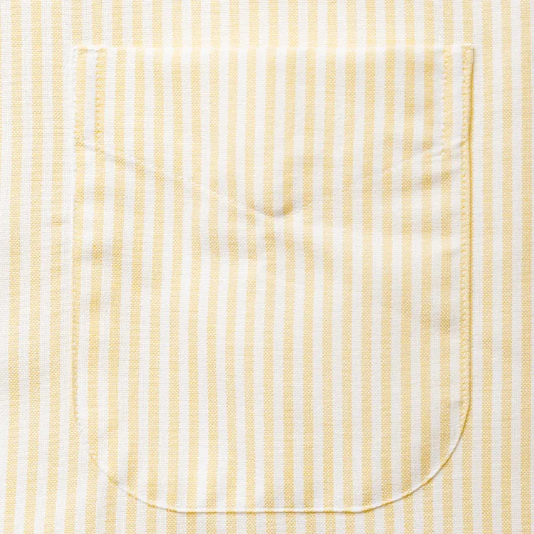 Yellow Stripe Spring Oxford Weekend Shirt sold by Gitman Brothers product image thumbnail 4