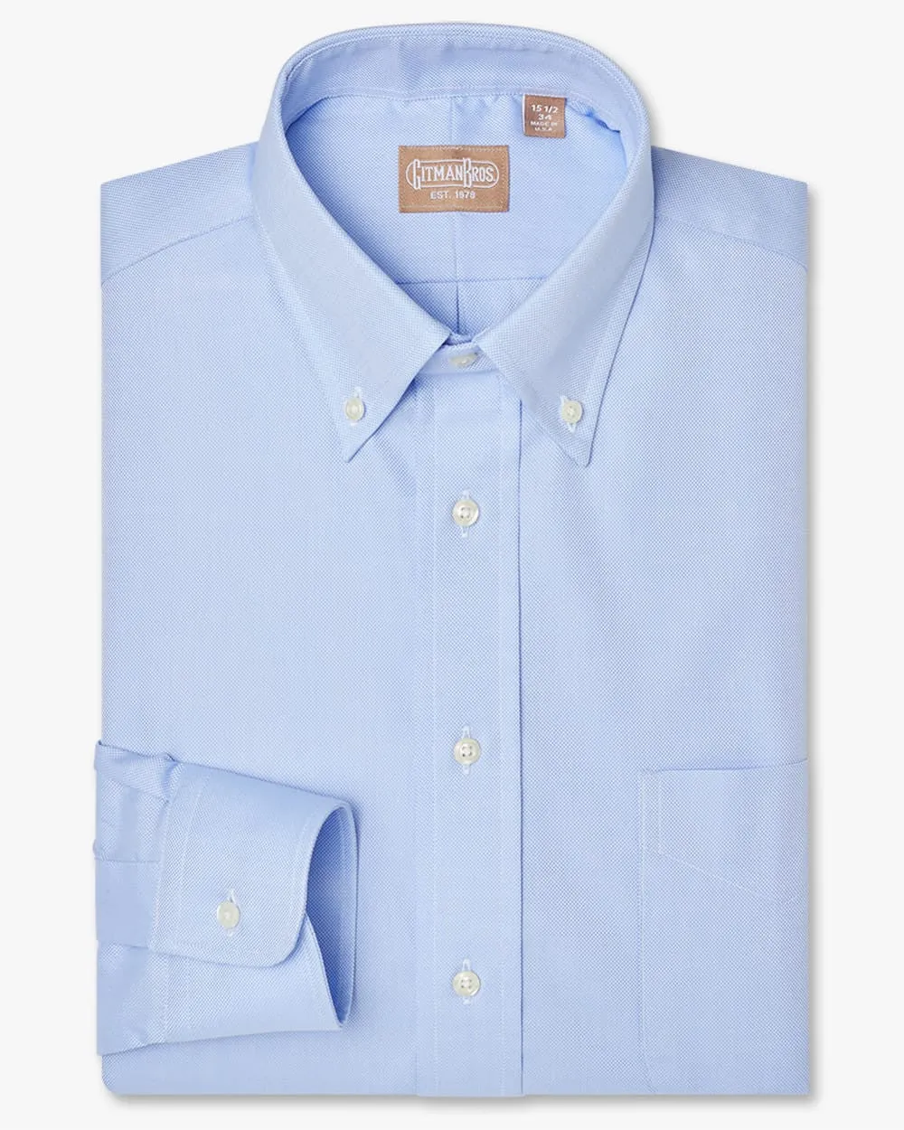 Button Down Royal Oxford Blue sold by Gitman Brothers product image thumbnail 2