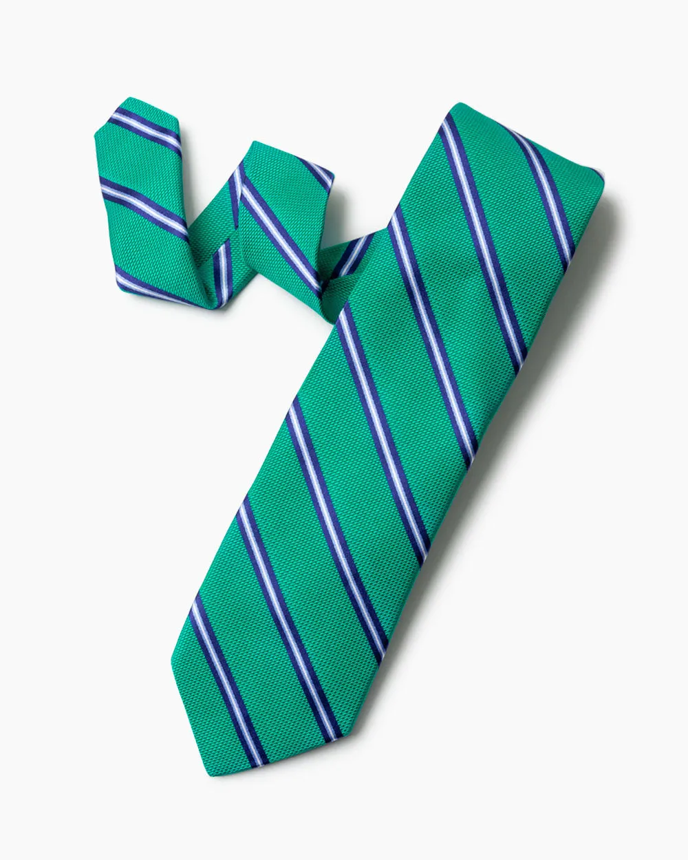 Green Nautical Stripe Tie sold by Gitman Brothers product image thumbnail 2