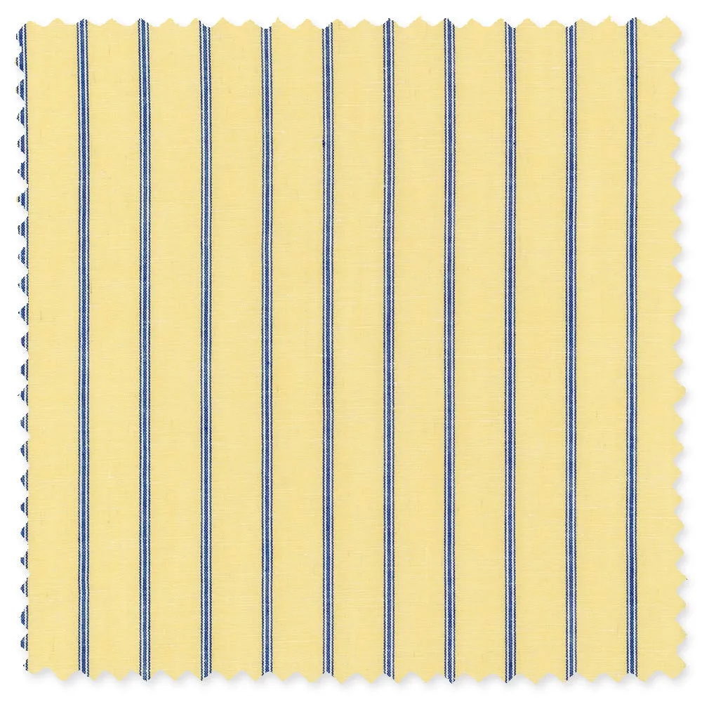 Yellow Cotton/Linen Cabana Stripe sold by Gitman Brothers