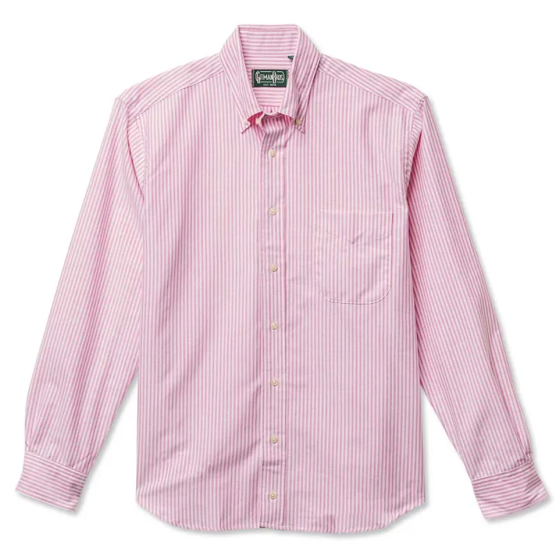 Pink Stripe Spring Oxford Weekend Shirt sold by Gitman Brothers