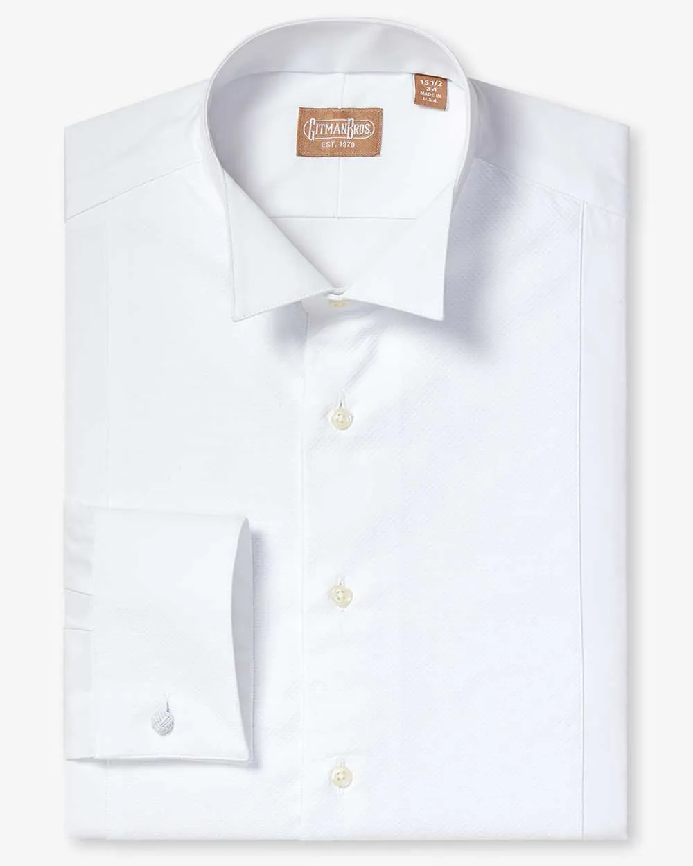 Wing Collar Pique Bib Tuxedo Shirt sold by Gitman Brothers product image thumbnail 2