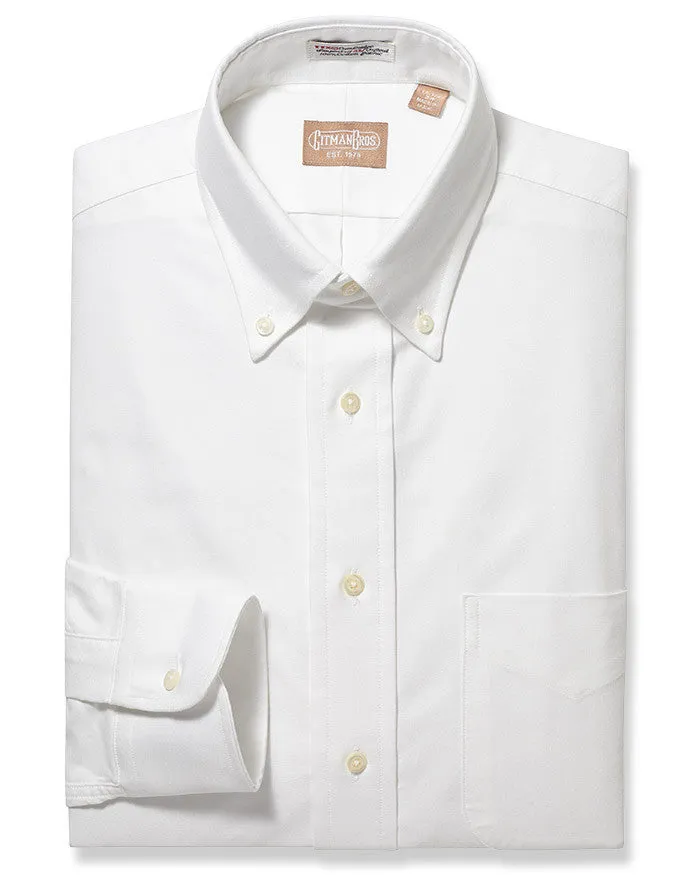 Button Down Oxford White - Tailored sold by Gitman Brothers