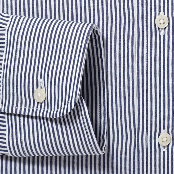 Button Down Bengal Stripe Navy - Big/Tall sold by Gitman Brothers product image thumbnail 4