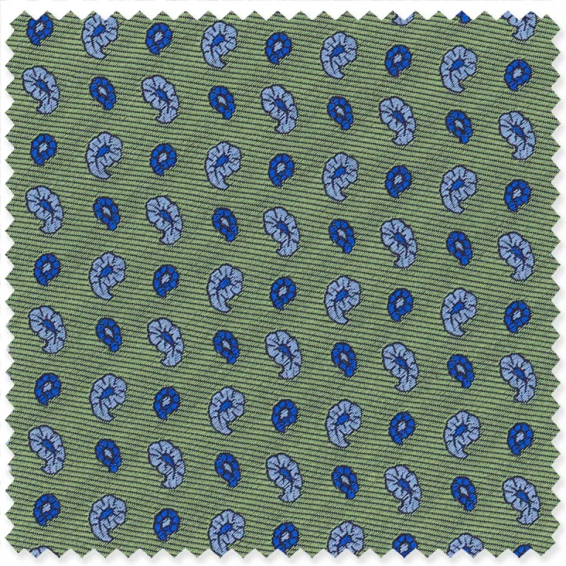 Green Neat Paisley made by Gitman Brothers