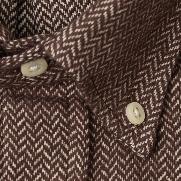 Brown Herringbone Flannel sold by Gitman Brothers product image thumbnail 5