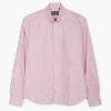 Red Stripe Oxford Weekend Shirt sold by Gitman Brothers