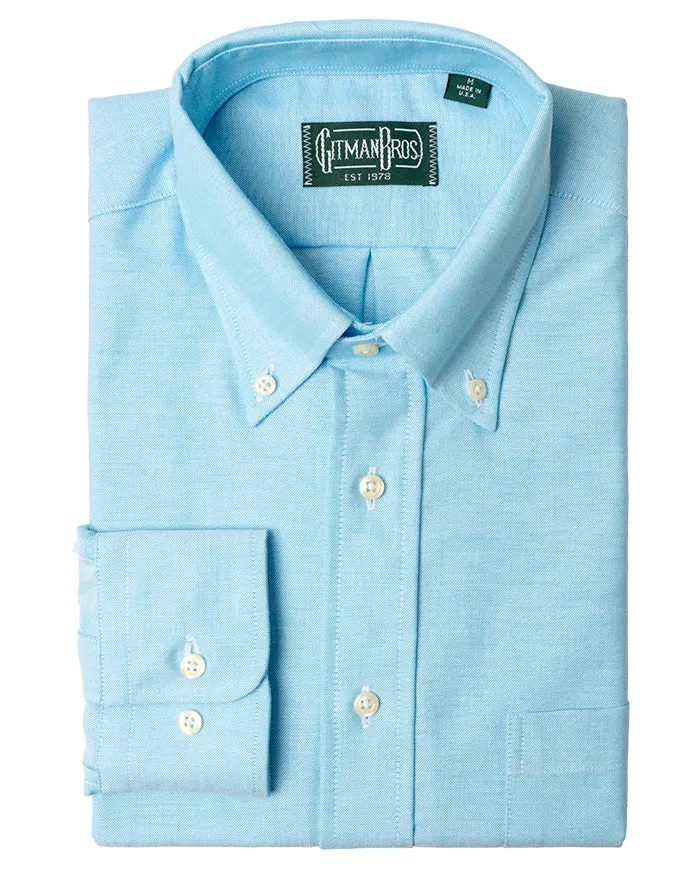 Teal Spring Oxford sold by Gitman Brothers