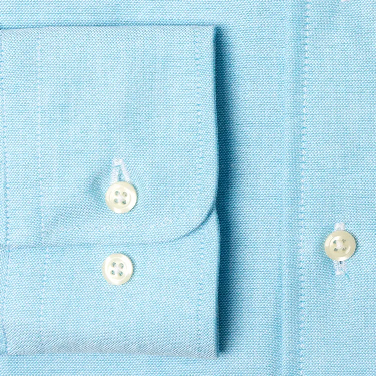 Teal Spring Oxford sold by Gitman Brothers product image thumbnail 4