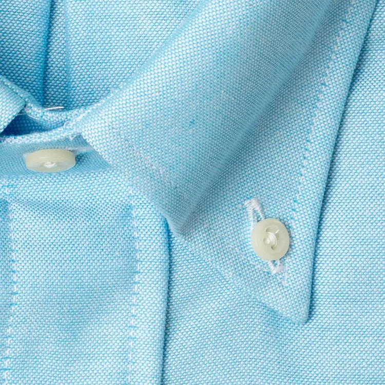 Teal Spring Oxford sold by Gitman Brothers product image thumbnail 5