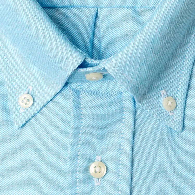Teal Spring Oxford sold by Gitman Brothers product image thumbnail 3