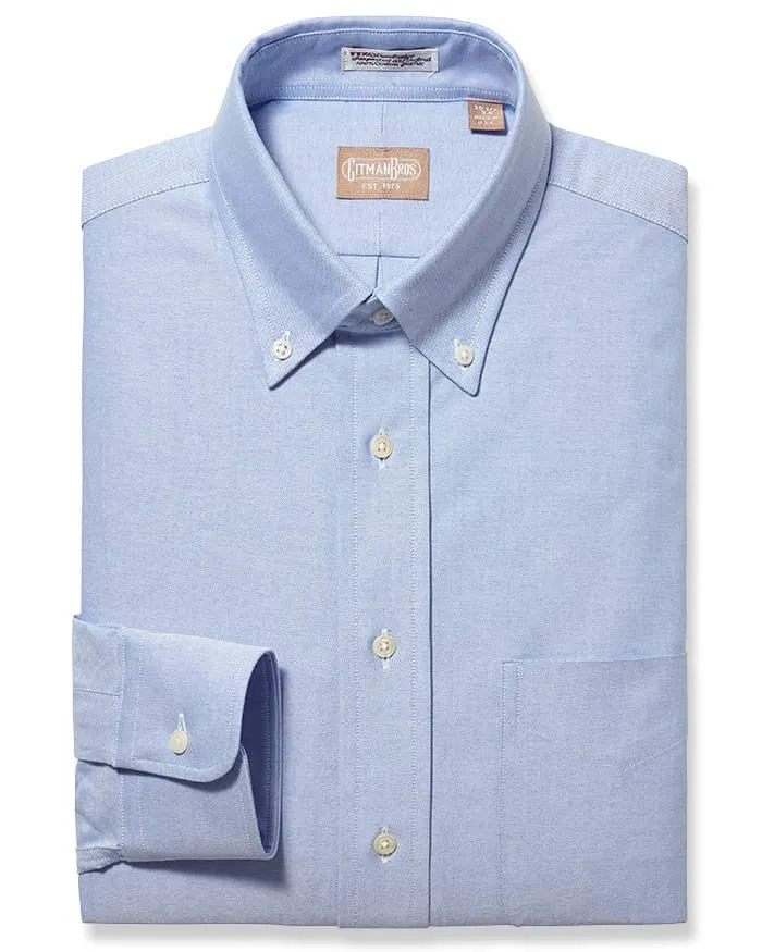 Button Down Oxford Blue - Tailored sold by Gitman Brothers