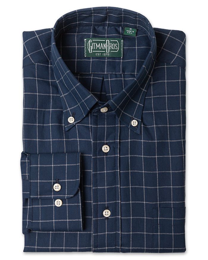 Albini Navy "Flanella" sold by Gitman Brothers