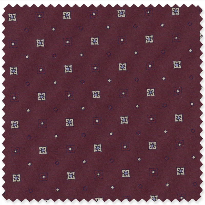 Burgundy Spaced Neat sold by Gitman Brothers