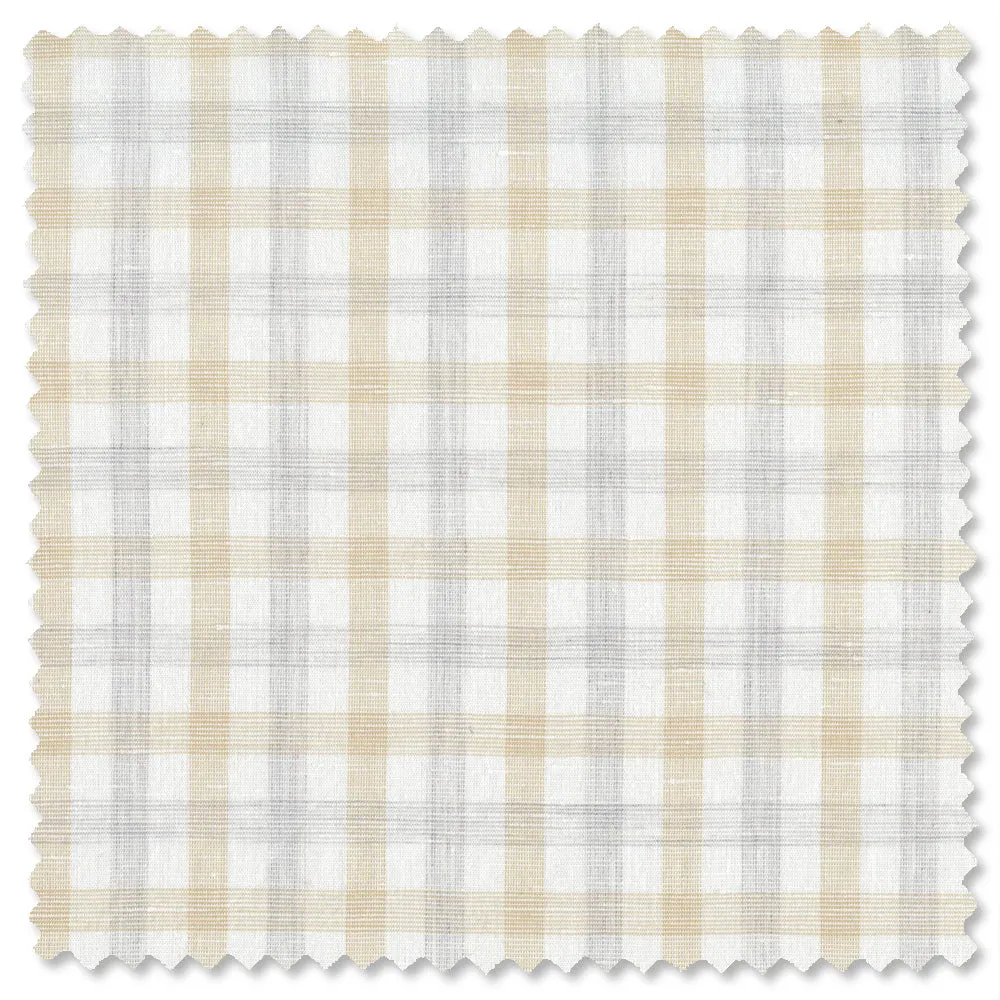 Tan Monti Plaid Linen sold by Gitman Brothers