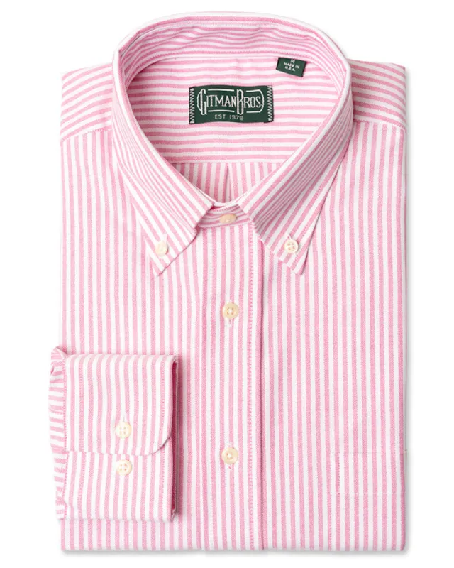Pink Stripe Spring Oxford sold by Gitman Brothers