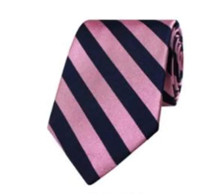 Navy/Pink Stripe Tie sold by Gitman Brothers