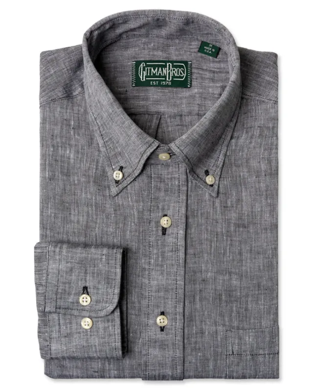 Black Canclini Linen sold by Gitman Brothers