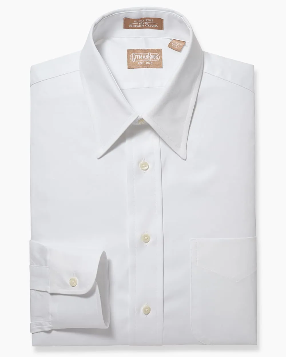 Point Collar Pinpoint White - Classic sold by Gitman Brothers product image thumbnail 2