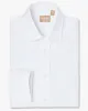 Medium Spread Pinpoint French Cuff White sold by Gitman Brothers