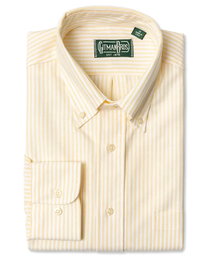Yellow Stripe Spring Oxford sold by Gitman Brothers