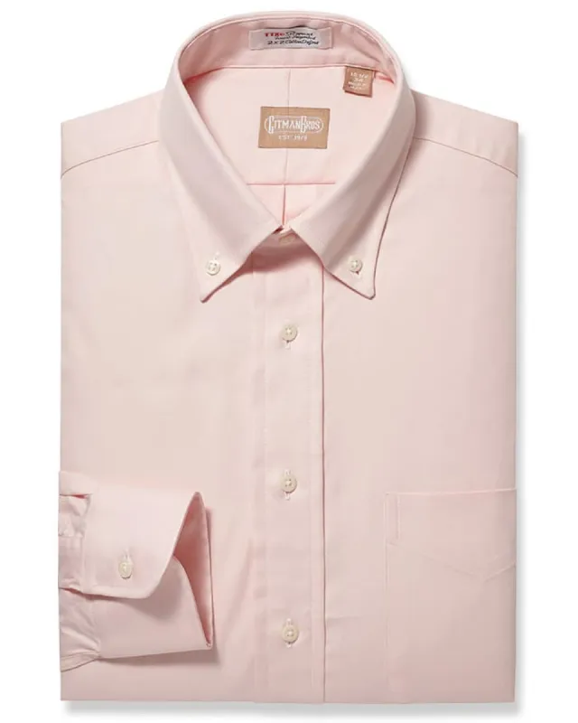Button Down Pinpoint Pink sold by Gitman Brothers