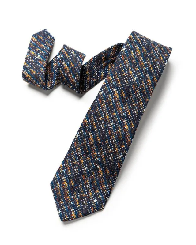 Multi Speckled Bouclé Tie sold by Gitman Brothers
