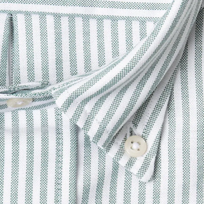 Green Stripe Oxford sold by Gitman Brothers product image thumbnail 5
