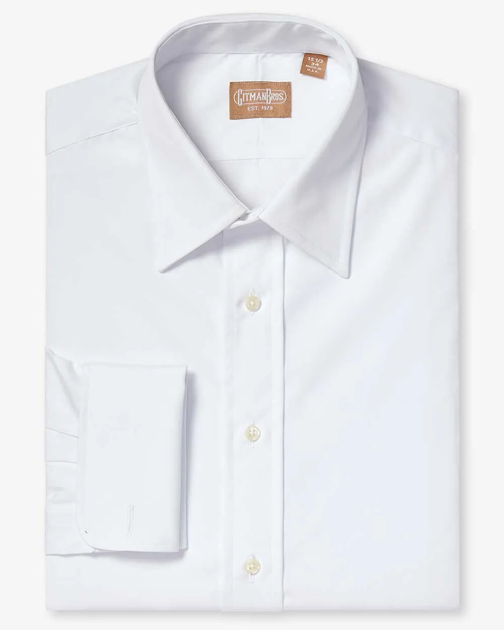 Medium Spread Broadcloth Tuxedo Shirt - Tailored sold by Gitman Brothers product image thumbnail 2