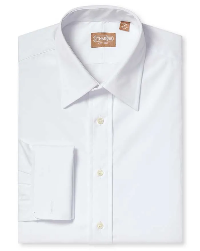 Medium Spread Broadcloth Tuxedo Shirt - Tailored sold by Gitman Brothers