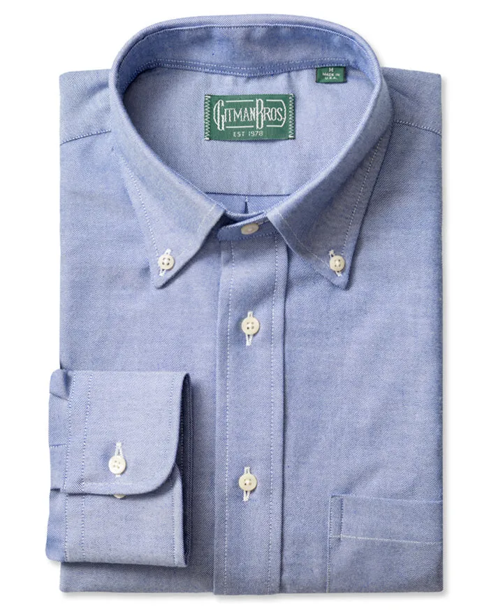 Blue Brushed Twill sold by Gitman Brothers