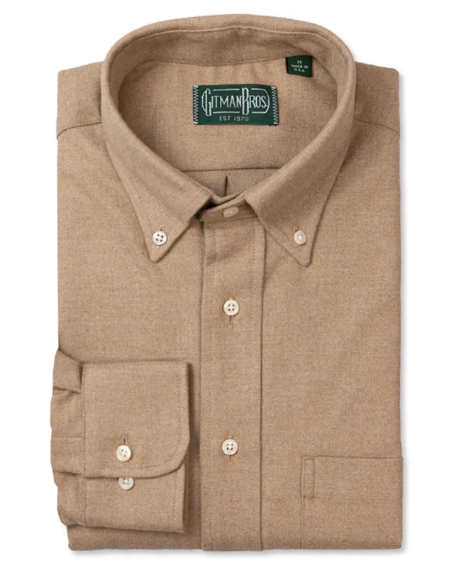 Tan Blanket Flannel sold by Gitman Brothers