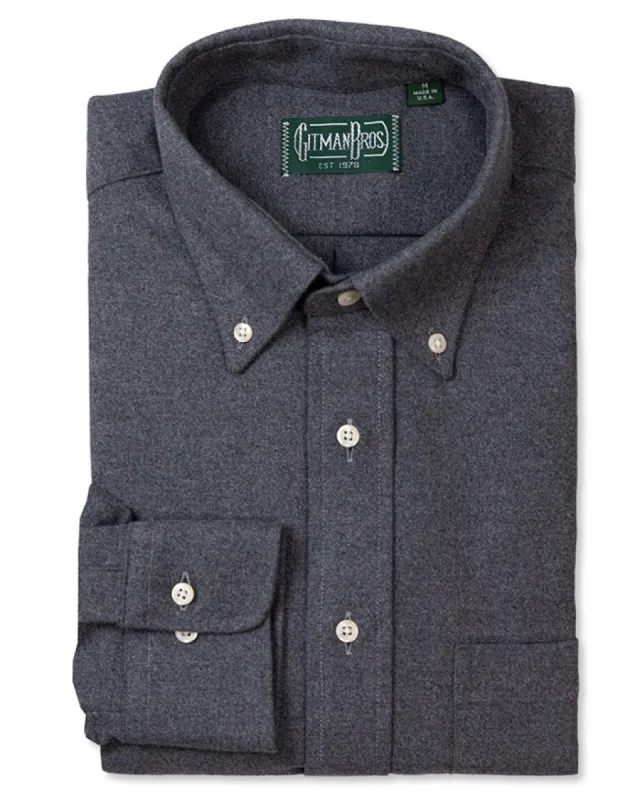 Grey Blanket Flannel sold by Gitman Brothers