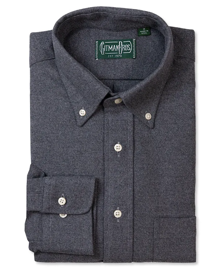 Grey Blanket Flannel sold by Gitman Brothers