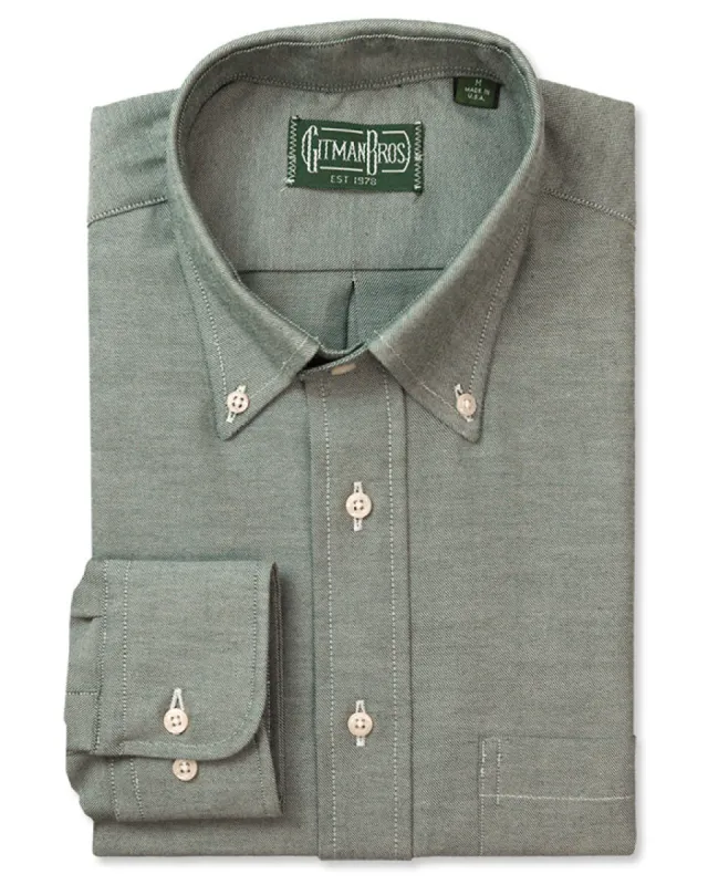 Sage Brushed Twill sold by Gitman Brothers
