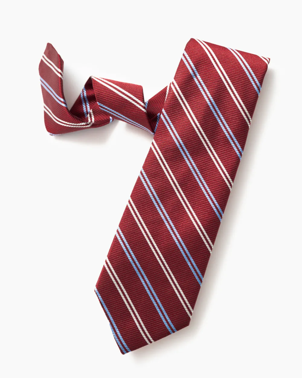 Red Repp Stripe Tie sold by Gitman Brothers product image thumbnail 2