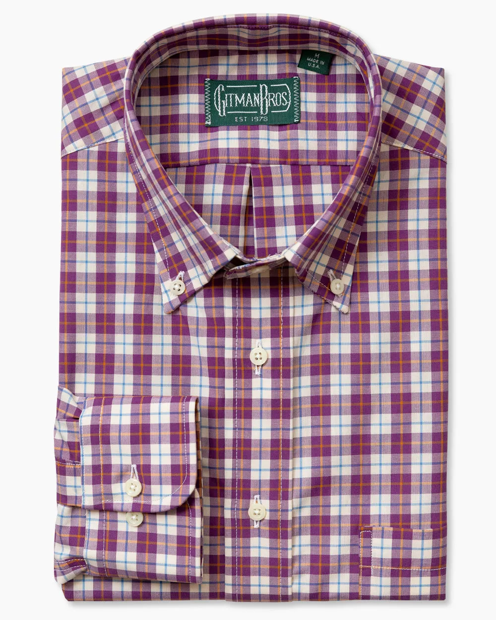 Purple Broadcloth Tartan sold by Gitman Brothers product image thumbnail 2