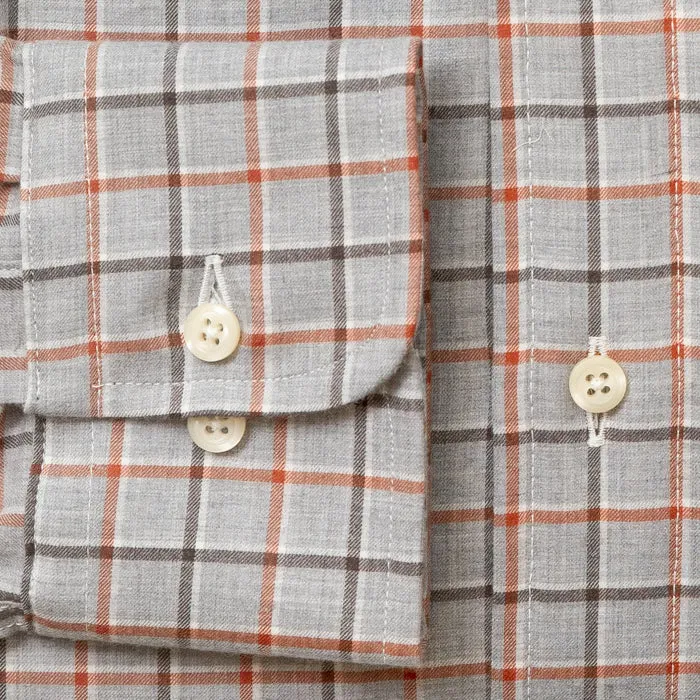 Grey Chambray Windowpane sold by Gitman Brothers product image thumbnail 4